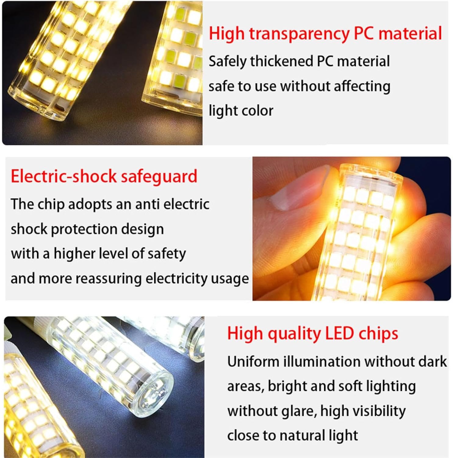 5W G8 Led Bulb 120V T4 50W Halogen Equivalent Warm White Dimmable for Under Cabinet Light, Under Counter Kitchen Lighting 7W-2PC Normalwhite