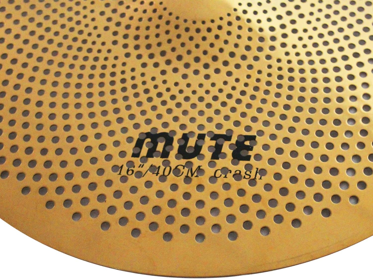 Arborea Mute Crash Cymbal 16 Inch Low Volume Crash Cymbal Golden Quiet Cymbal For Drmmer Practice