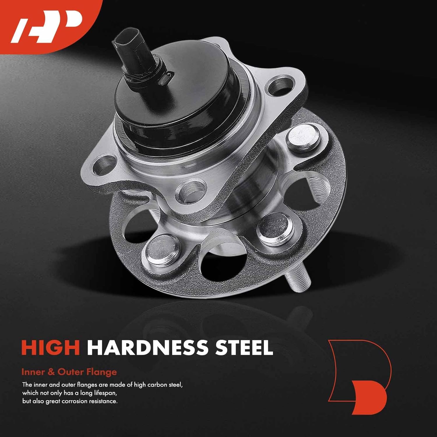 A-Premium Rear Wheel Bearing and Hub Assembly with ABS & 5-Lug Compatible with Scion xD 2008-2014