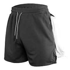 Maiyifu-GJ Mens Workout Towel Loop Shorts Running Gym Training Athletic Short Pants Lightweight Yoga Outdoor Sports Shorts Dark