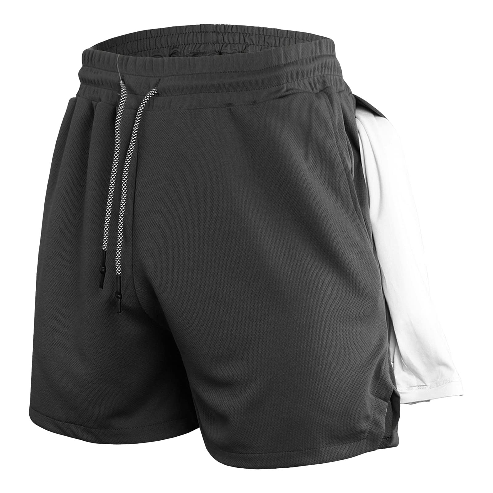 Maiyifu-GJ Mens Workout Towel Loop Shorts Running Gym Training Athletic Short Pants Lightweight Yoga Outdoor Sports Shorts Dark