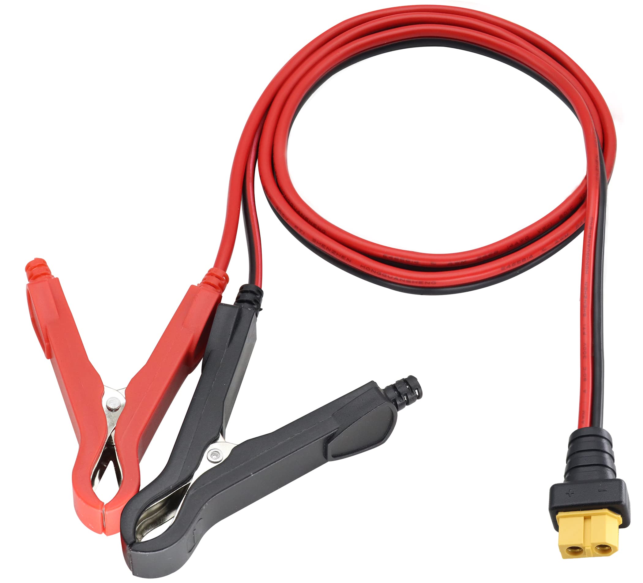 Amazon.co.jp: HCFeng 14AWG XT60 - バッテリーワニ口クリップケーブル