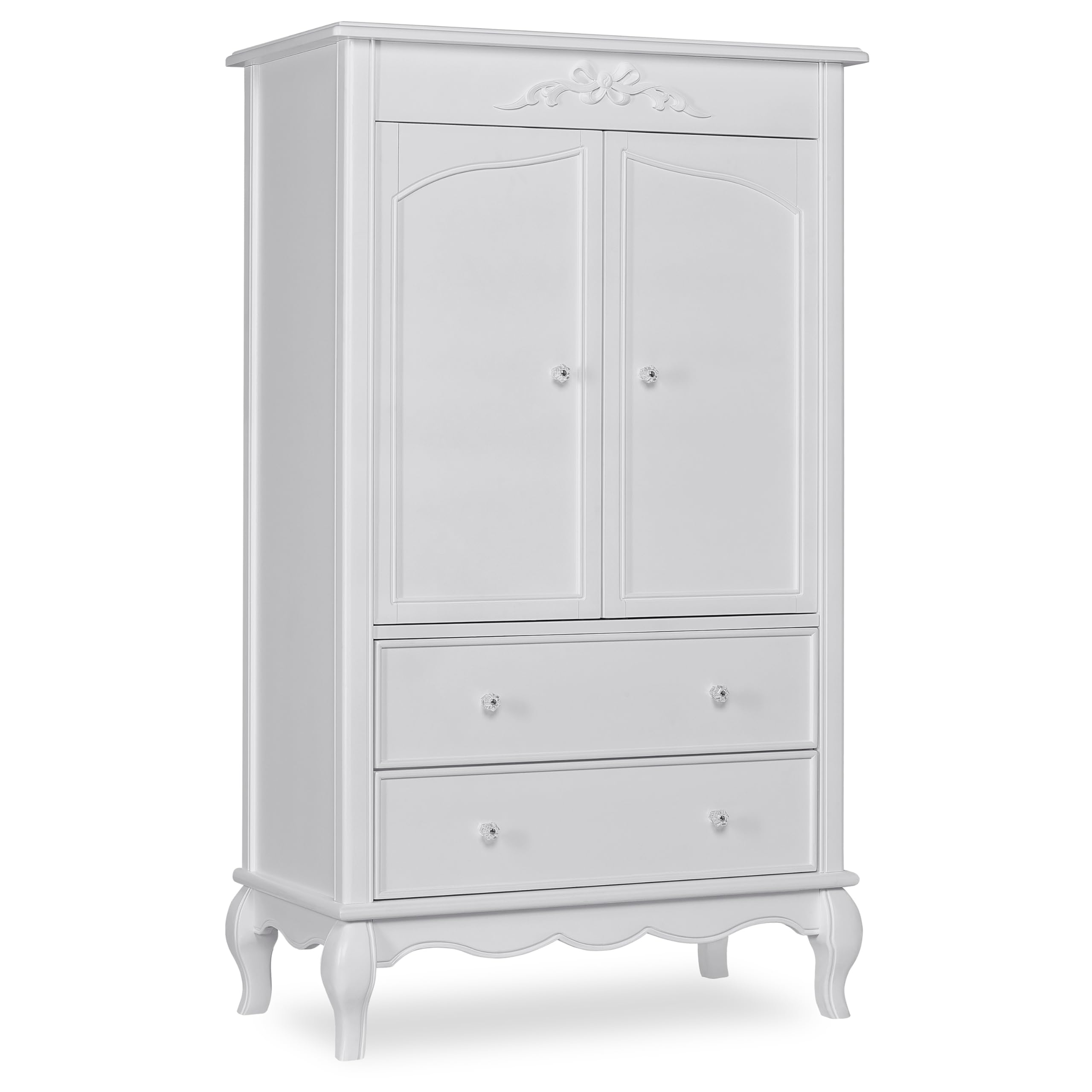 Evolur Aurora Armoire in Frost