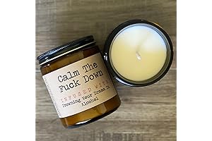 Calm The Fuck Down Soy Candle | Premium Amber Jar