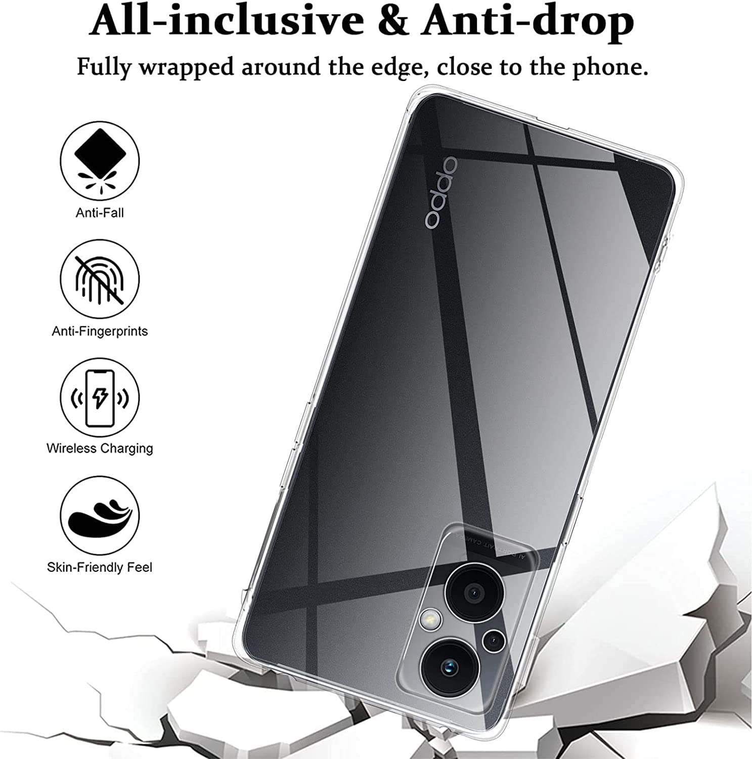 Coque Pour Oppo Reno 8 Lite 5G Silicone Souple Et Film Verre