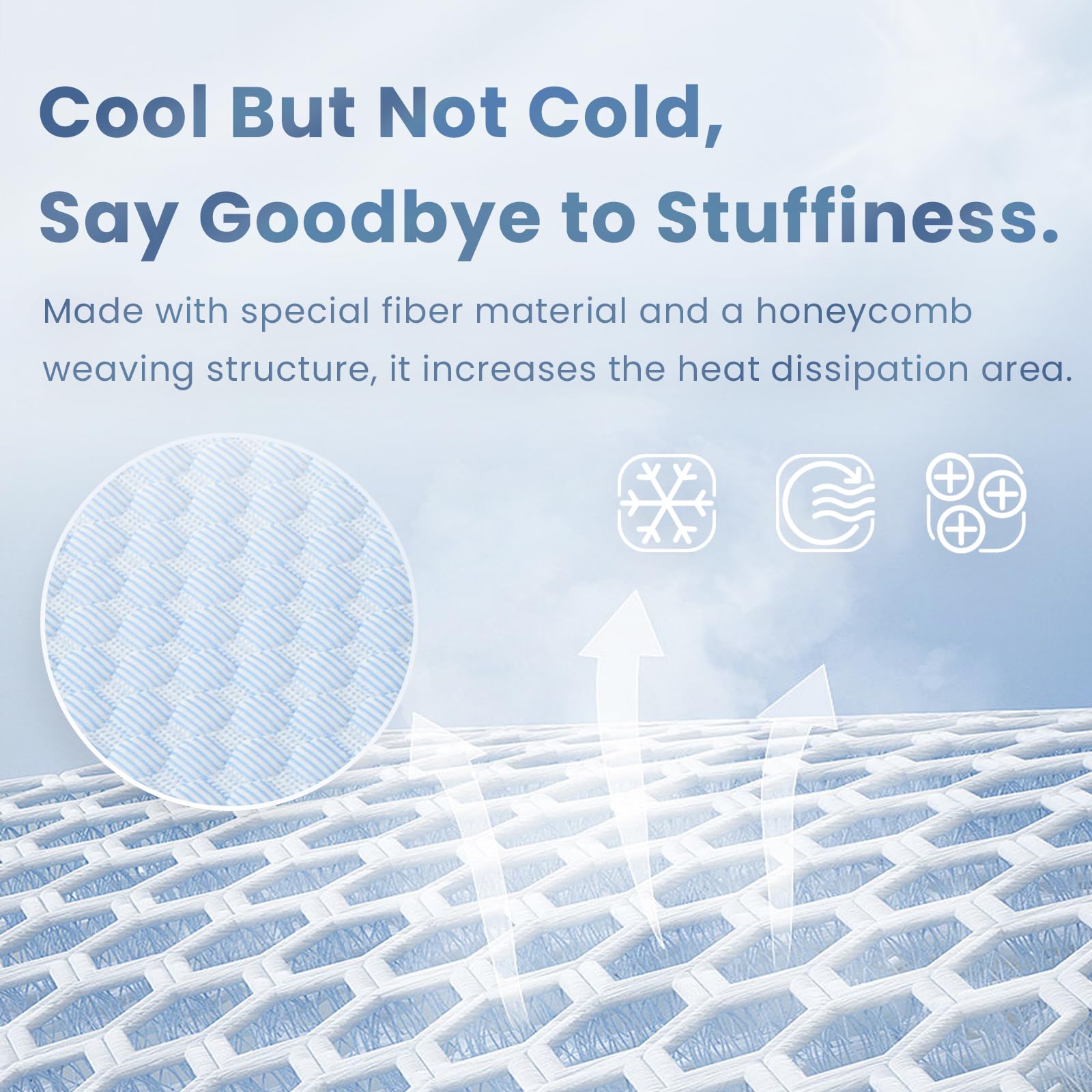 Huloo Sleep Baby Play Mat for Floor 1.3 Thick Memory Foam Cooling Floor Tummy Time Mat, Soft & Breathable, Non-Slip Rectangular for Toddlers' Playtime & Rest(Light Blue,79