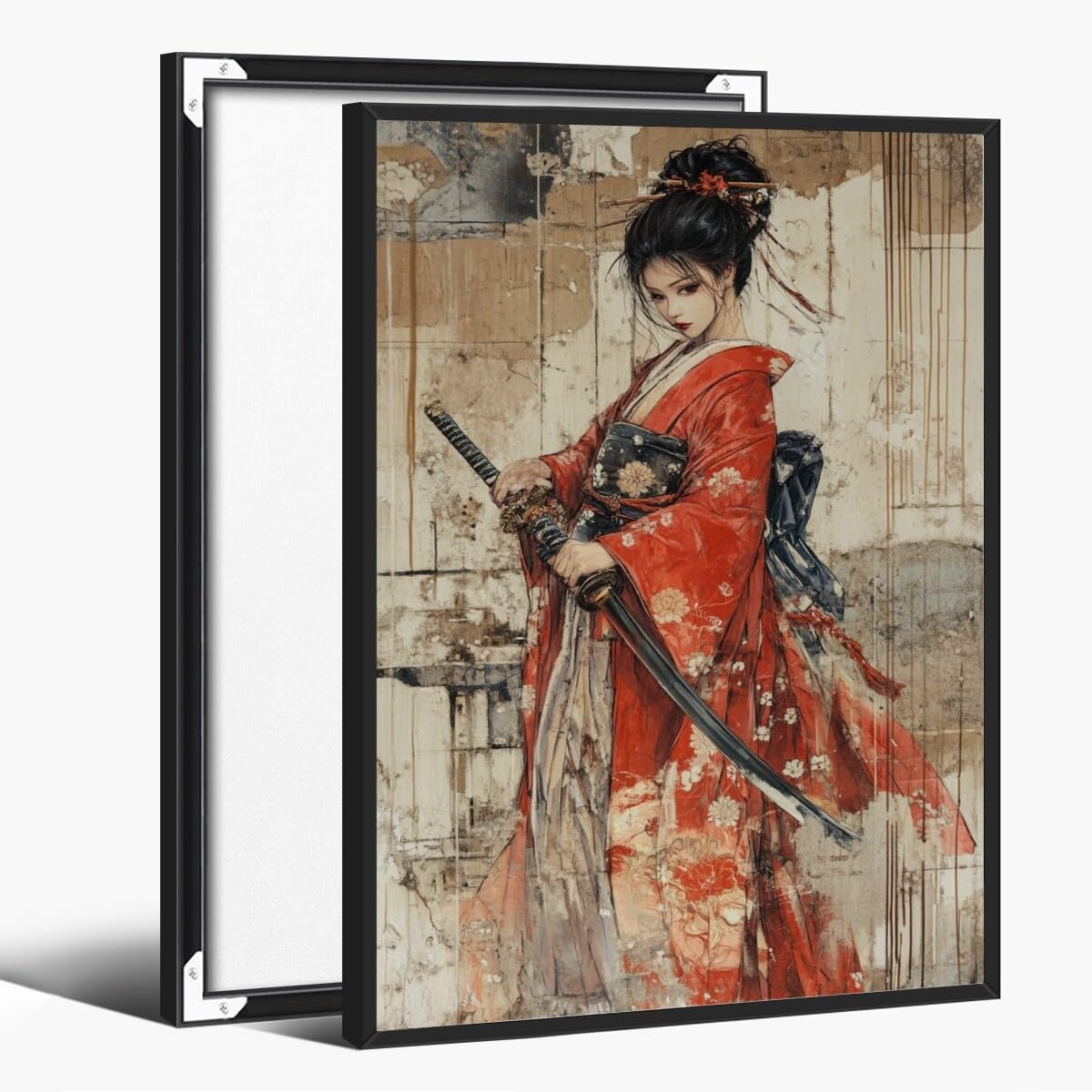 Amazon.com: Japanese Female Ninja With Saber Wall Art Girl Power