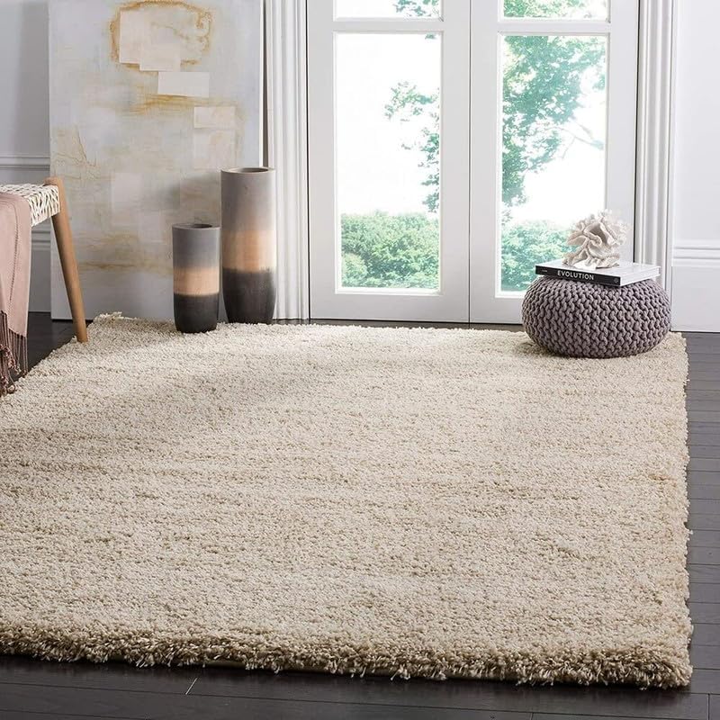 Image of F & B Rugs Luxurious Luck high Density Thick & Soft Shaggy Carpet Microfiber 2 Inch Pile Height 10 x 13 feet