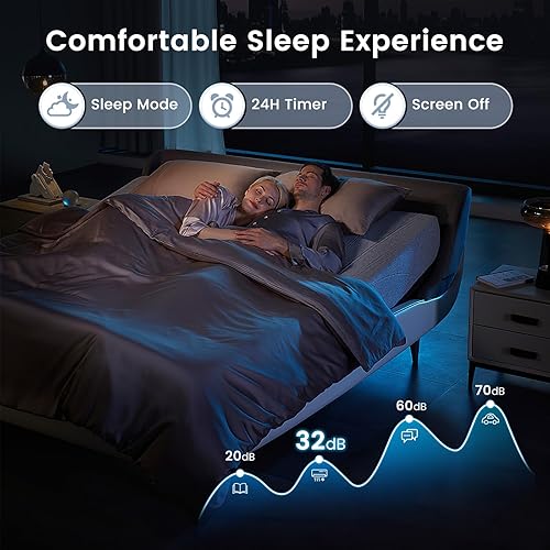 Miniatura 7 de SIMOE Mini sistema de calefacción y aire acondicionado dividido de 22000 BTU, 21 SEER2 montado en la pared, control de aplicación con bomba de calor