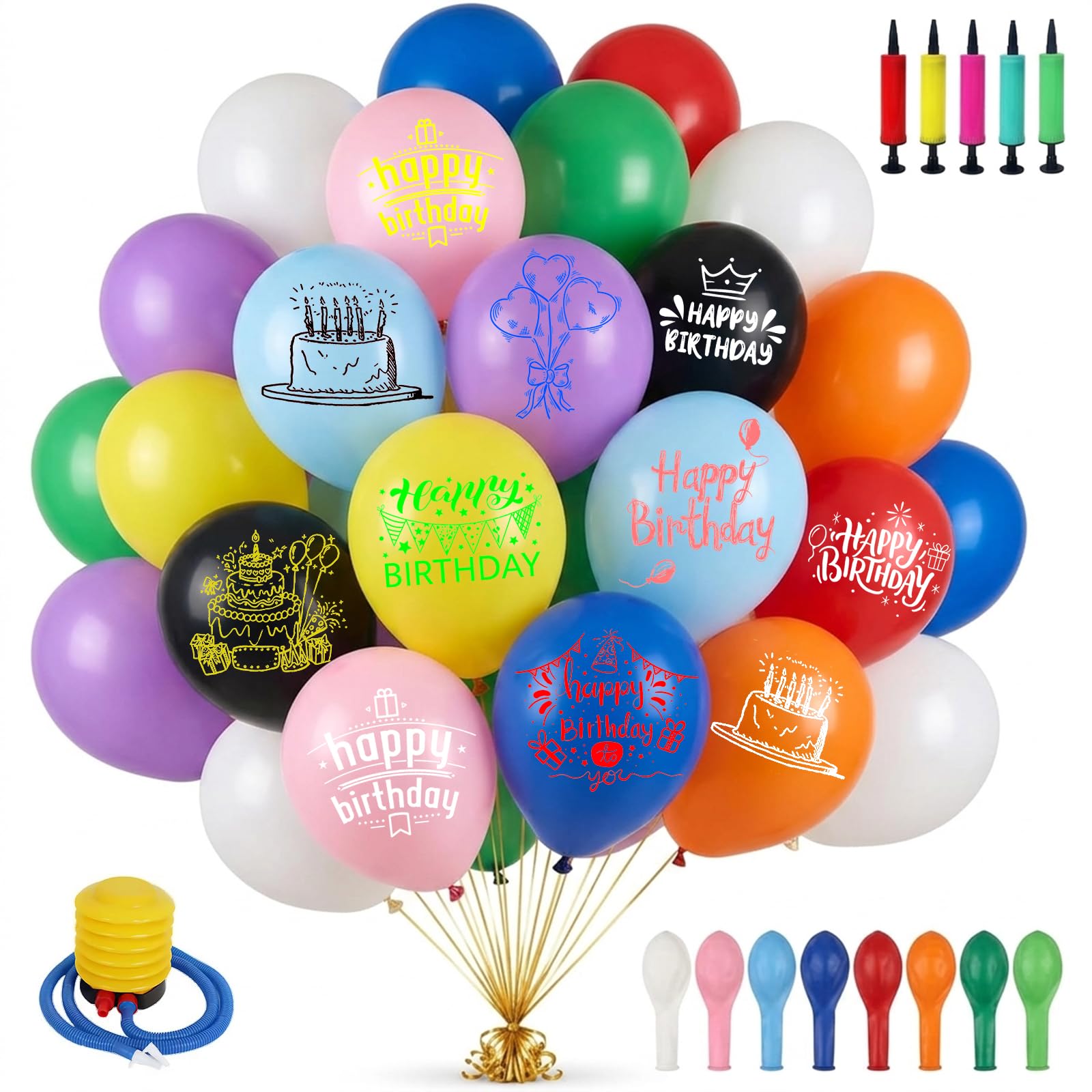 Solarix Personalised Party Balloons with Your Logo Text or Photo，Style 9
