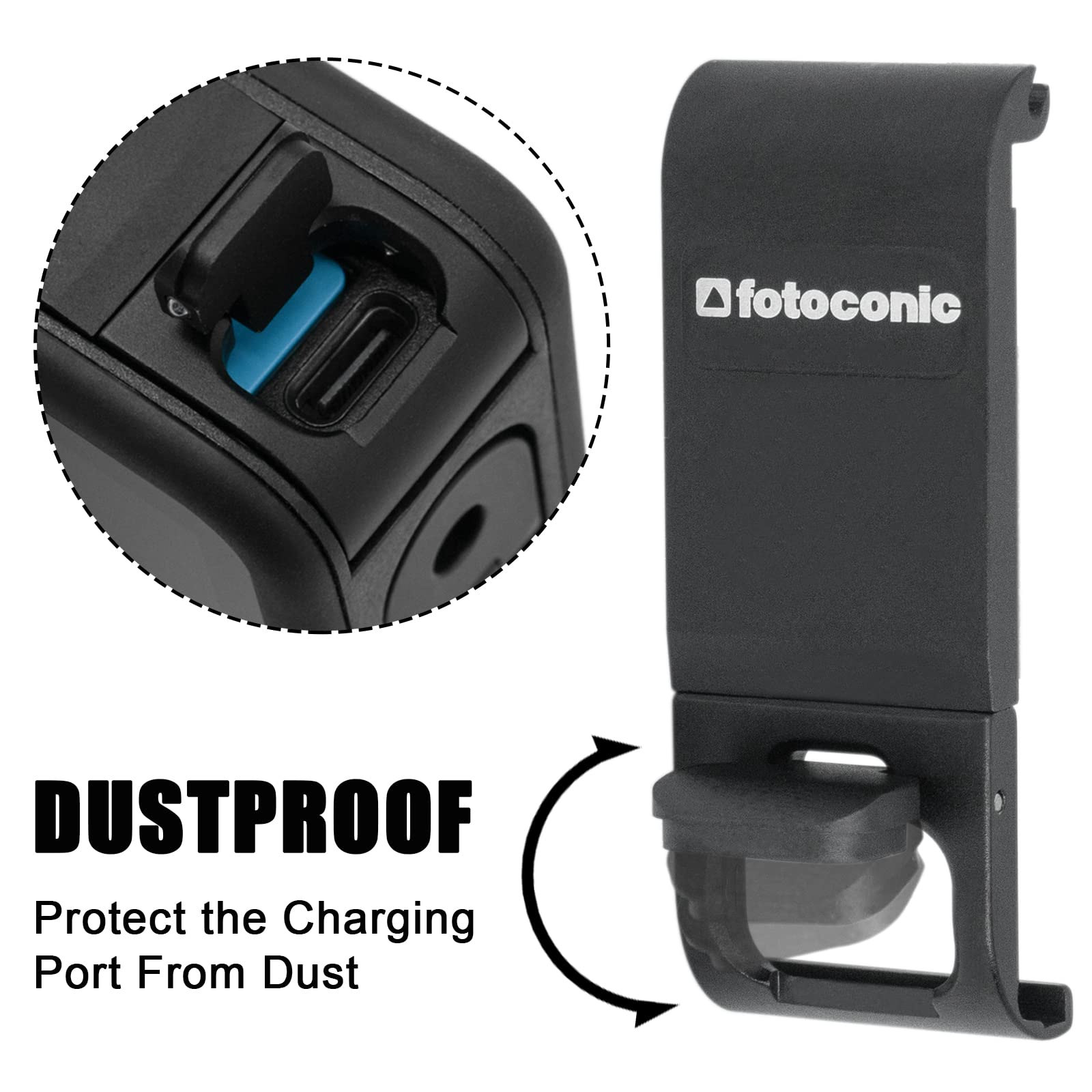 Copribatteria Per GoPro Hero 12/11/10/9 - Con Aletta USB Pass-Through - Foto 9