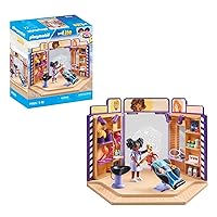 PLAYMOBIL myLife 71535 Parrucchiera, Acconciature alla Moda e Parrucche per i Clienti