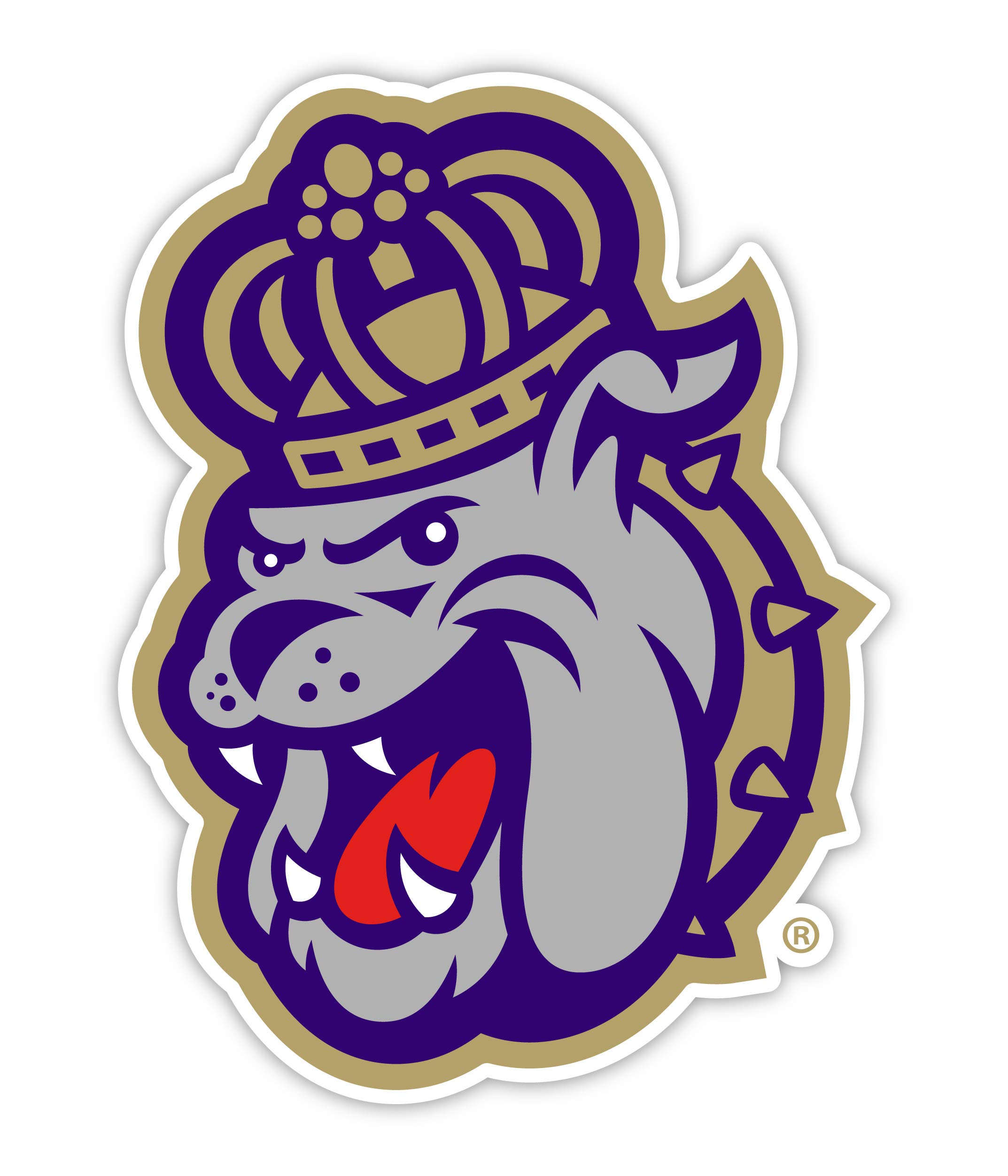 James Madison Dukes 4 Inch Vinyl Mascot Magnet Officially Licensed Collegiate Product