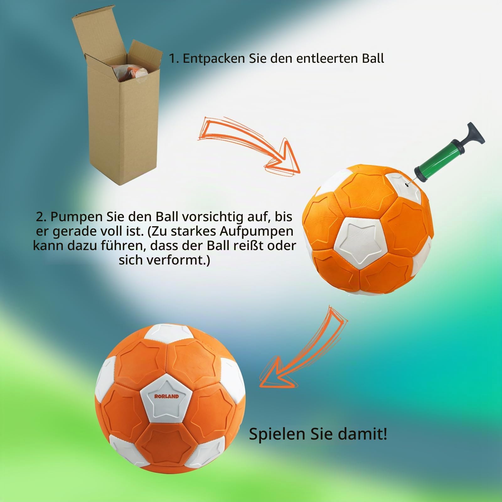 Curve Ball Fussball, Fußball Kinder Größe 4, Softball Football für Drinnen und Draußen, Leichte Kurveball in 20cm, Geschenk für Jungen ab 6 7 8 Jahre, inkl. Pumpe