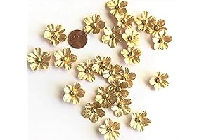 Golden Essence: A Symphony of Miniature Faux Flowers for Artistic Blooms