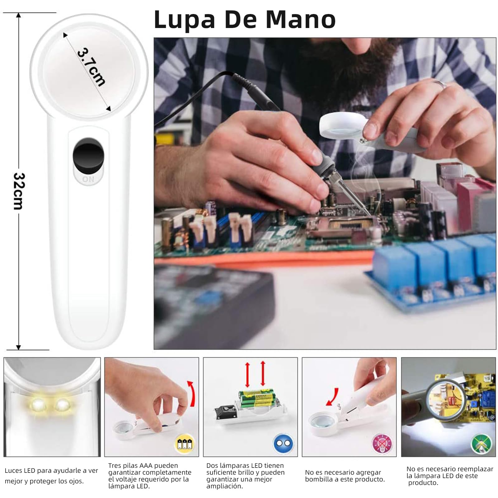 HANDSKIT Soldador de estaño Kit 20 en 1 Soldador Profesional,Soldadores de Estaño con Temperatura ajustable 90W Bomba de Desoldar,Pinzas,Cortador de Pelacables para Varios Usos y Reparaciones