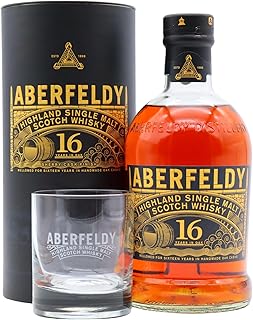 Aberfeldy 16 year old Highland Single Malt Scotch Whisky 70cl 40 ABV Includes Branded Glass