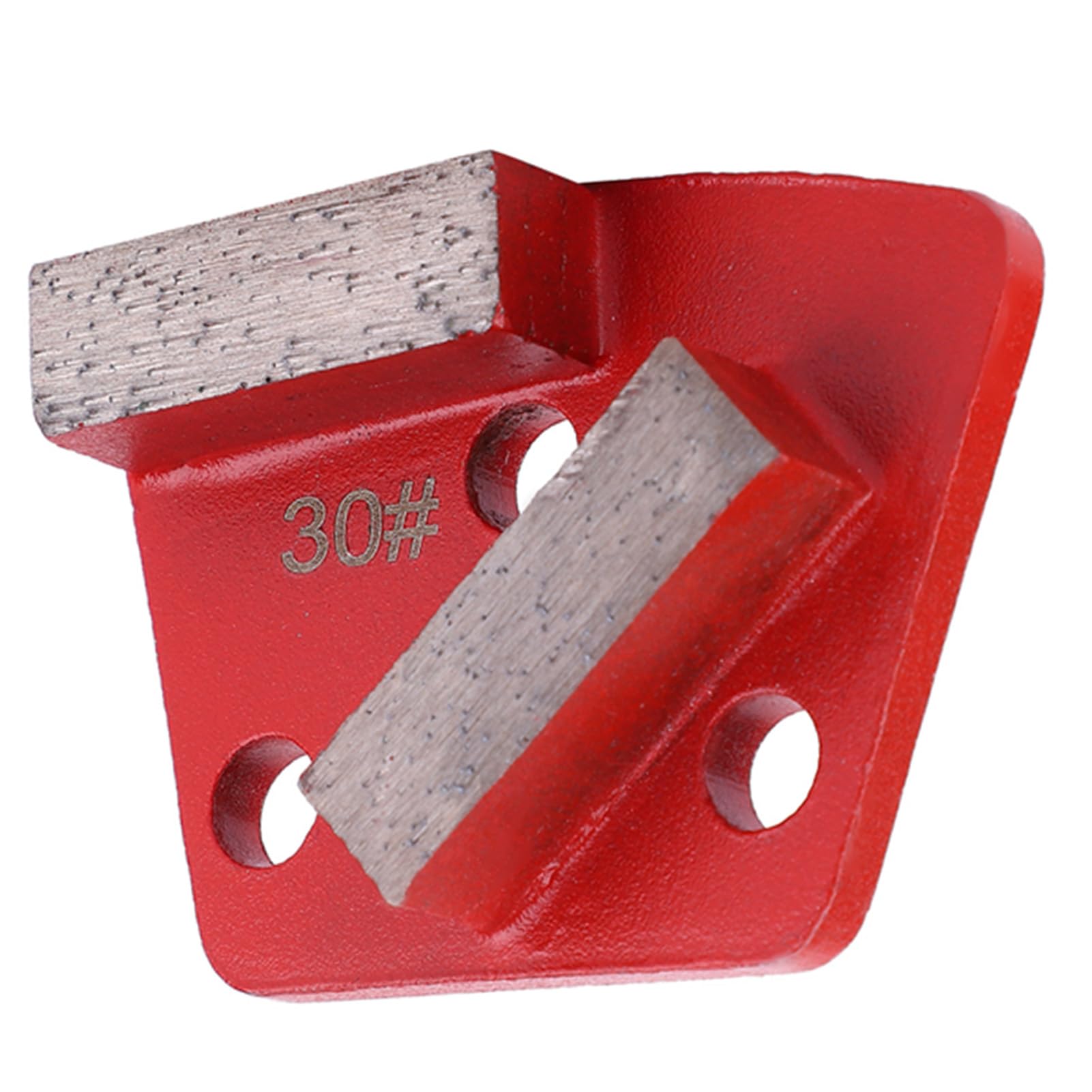 3 piezas de disco de almohadilla de lijado de suelos de diamante en forma de trapecio, abrasivo de grano #30 con unión metálica para el desbaste grueso de hormigón, eliminación de