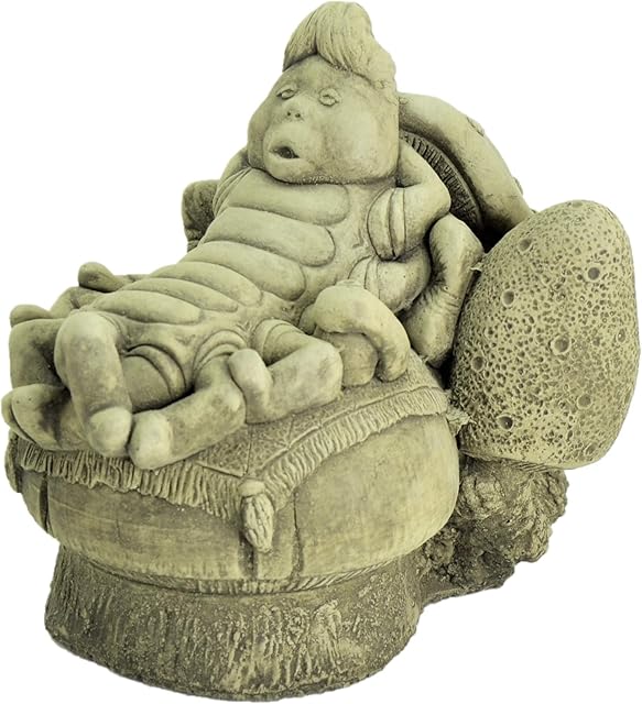 Alice Adventures in Wonderland/The Caterpillar/Garden Ornament/Stone/Gift