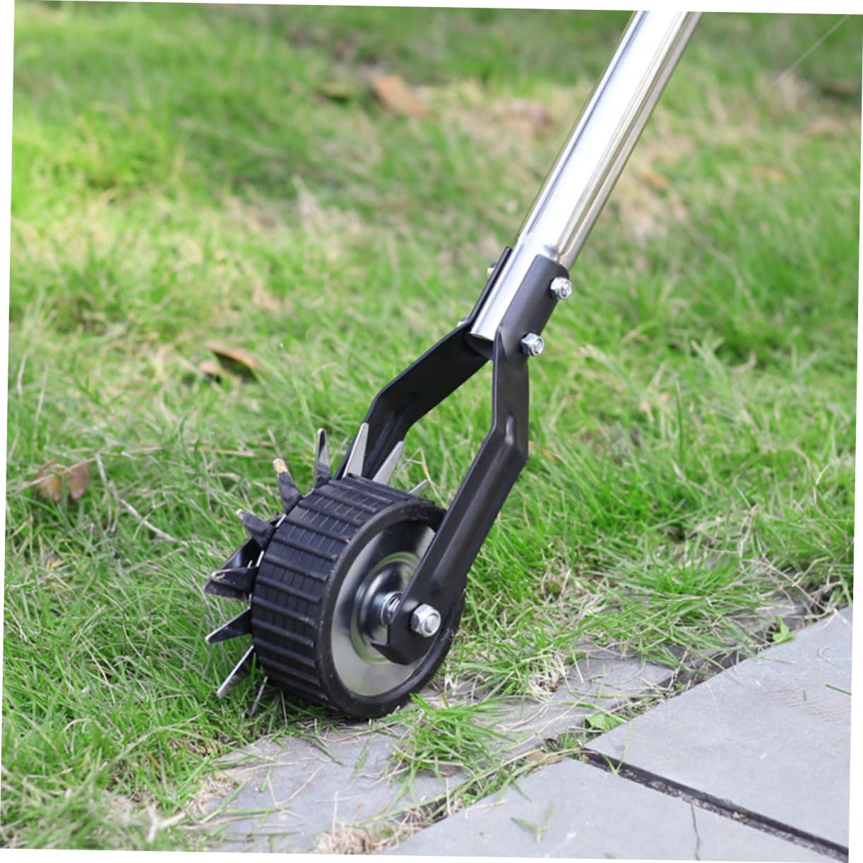 Sosoport Radrotations-rasenkantenschneider Mit Rädern Metalltrimmer Für Garten Handgeführter Rasenkantenschneider Kantenschneider Für Rasenpflege Praktisches Rasentrimmer-zubehör