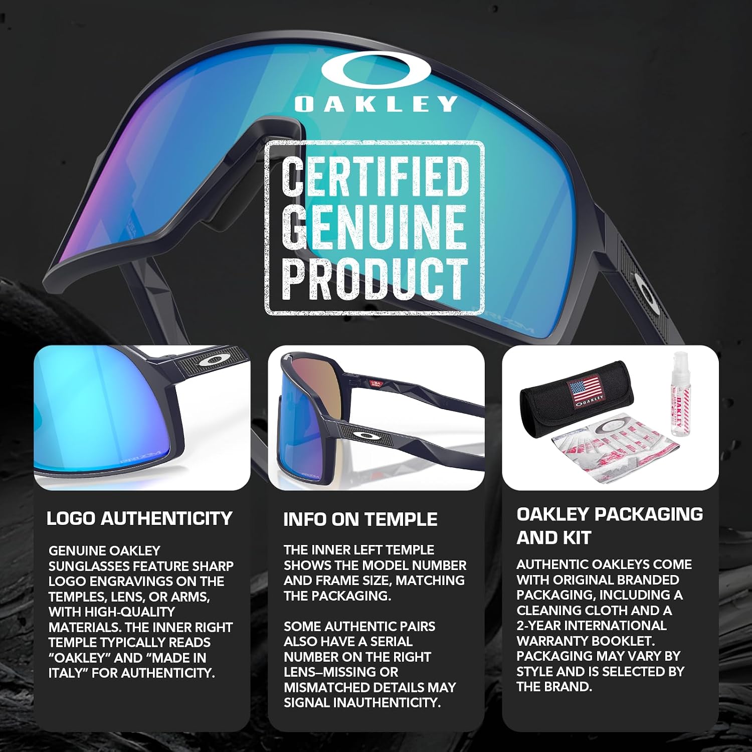 Oakley SUTRO S OO9462 Shield Shape Sunglasses With Official Eyewear Kit