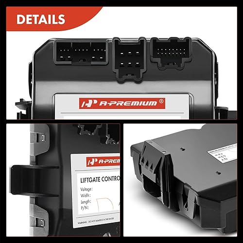 Miniatura 7 de Módulo de control de portón trasero A-Premium compatible con Cadillac SRX 2010 2011 2012 2013 2014, Sport Utility, para modelos con portón elevador