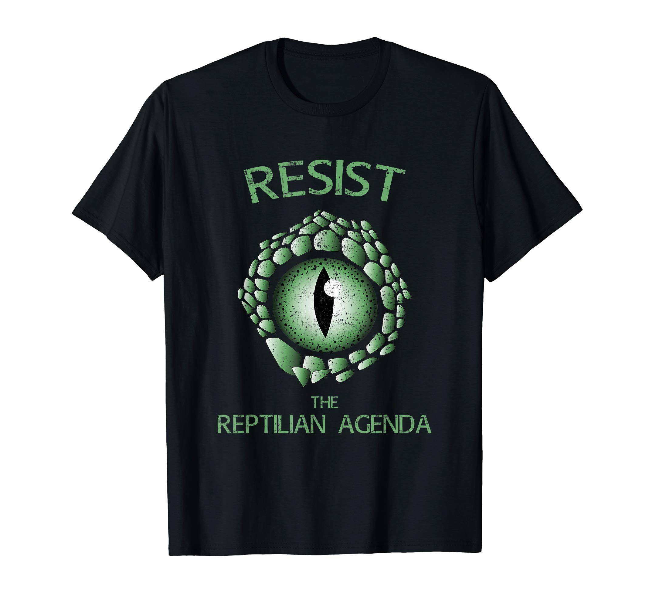 Reptilian Agenda Lizard People Conspiracy TheoryResist the Reptile Agenda Conspiracy Theory T-ShirtOEKO-TEX STANDARD 100