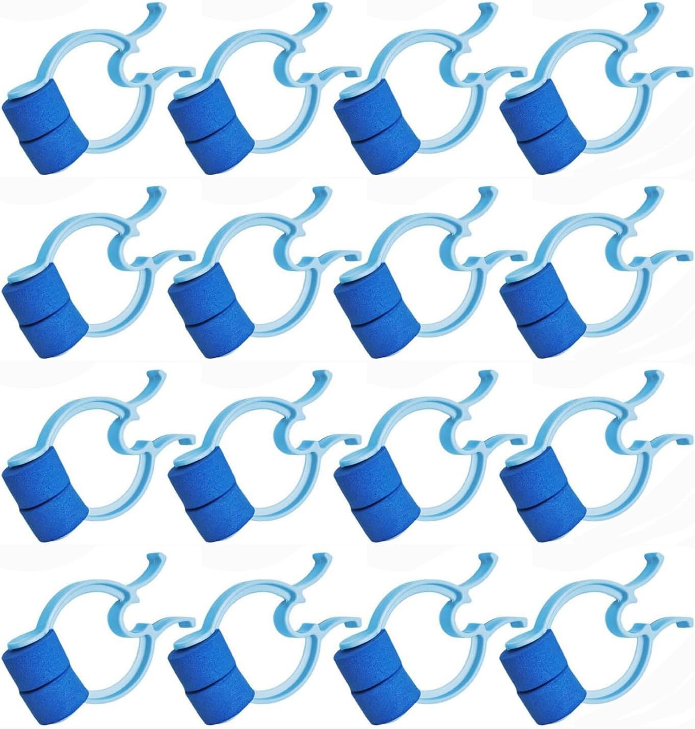 JINGLOUA Nose Bleed Stopper Clip,16 Pcs Plastic Foam Nosebleed Plugs,for Adults Lightweight Nasal Clip Emergency, Accidents,Swimming or Daily Home Use,Comfortable Breathing Aid