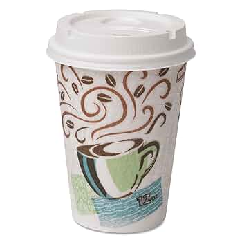 Amazon.com: Dixie 5342COMBO600 Paper Hot Cups & Lids Combo