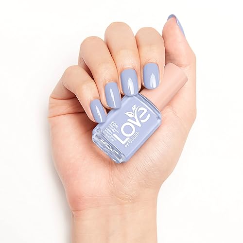 Miniatura 7 de LOVE by essie Nail Polish, 80% Plant-based, Salon-Quality, Vegan, Soft Blue, Putting Myself First, 0.46 Fl Oz Azul