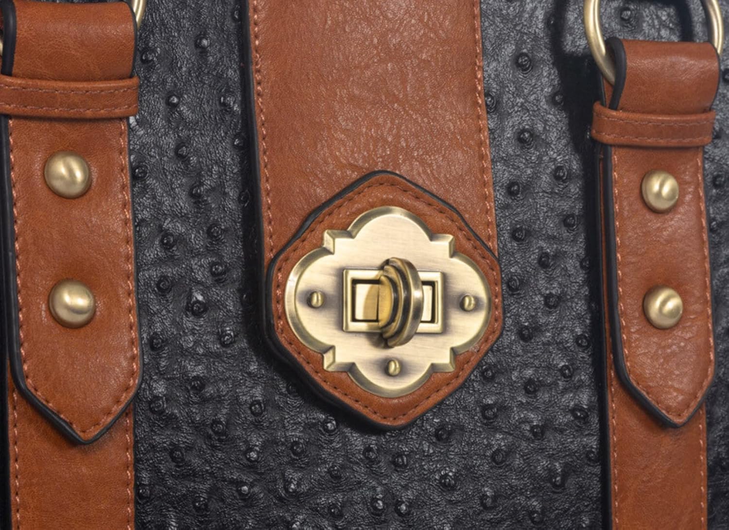 JKM & Company Rolling Laptop Bag for Women | Designer Wheeled Briefcase | Fits 13-17" Laptops | Office Travel Computer Case (Ostrich) - Image 4