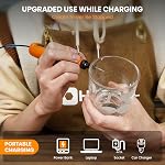 HARDELL Mini Cordless Rotary Tool 3.7V, 5-Speed Rotary Tool Kit with 43 Accessories,Type-C Charging Power for Engraving, Sanding, Polishing, Drilling, Grinding, Small DIY Crafts (Orange-Black)