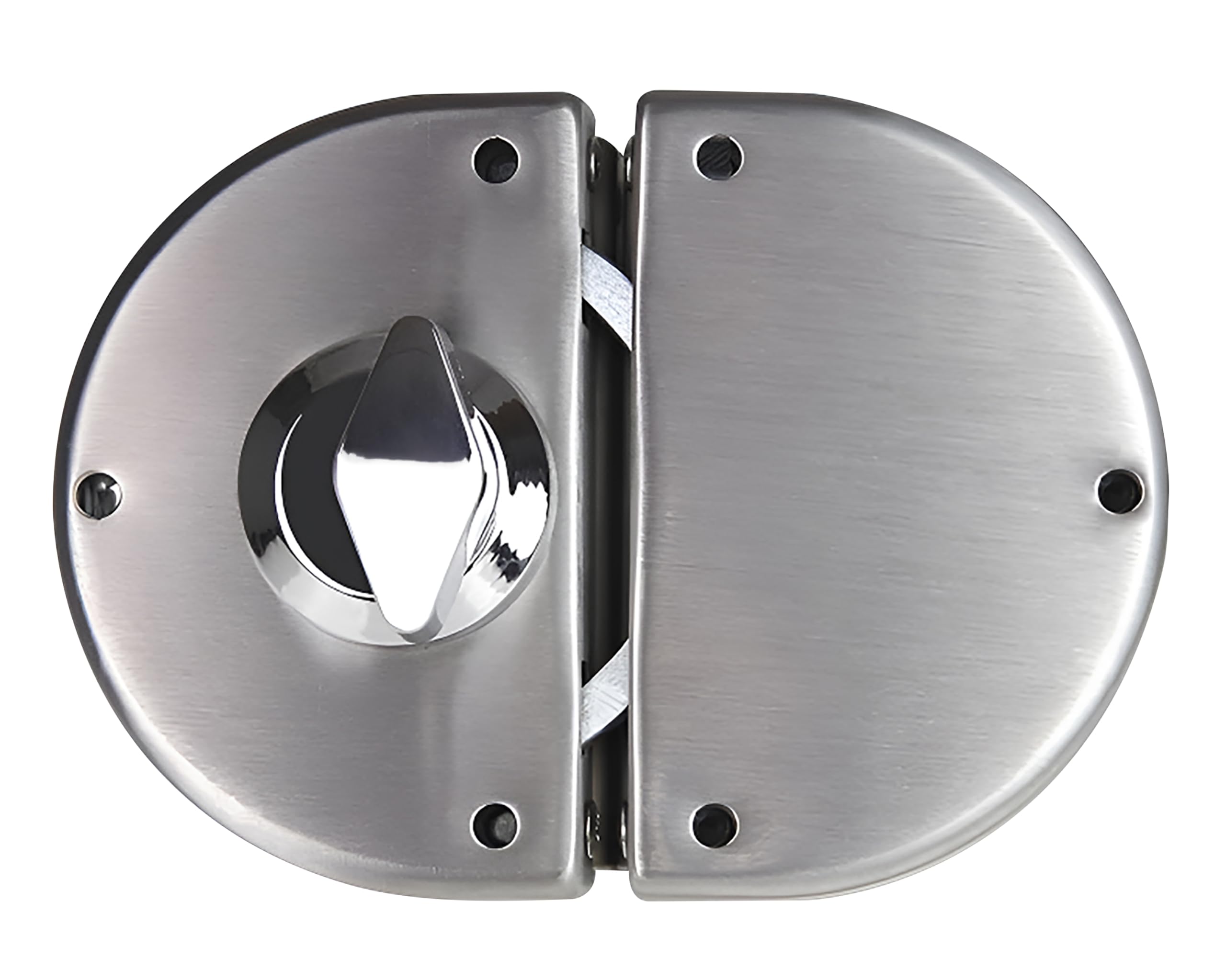 Stainless Steel Glass Door Lock - No Drill Install -3