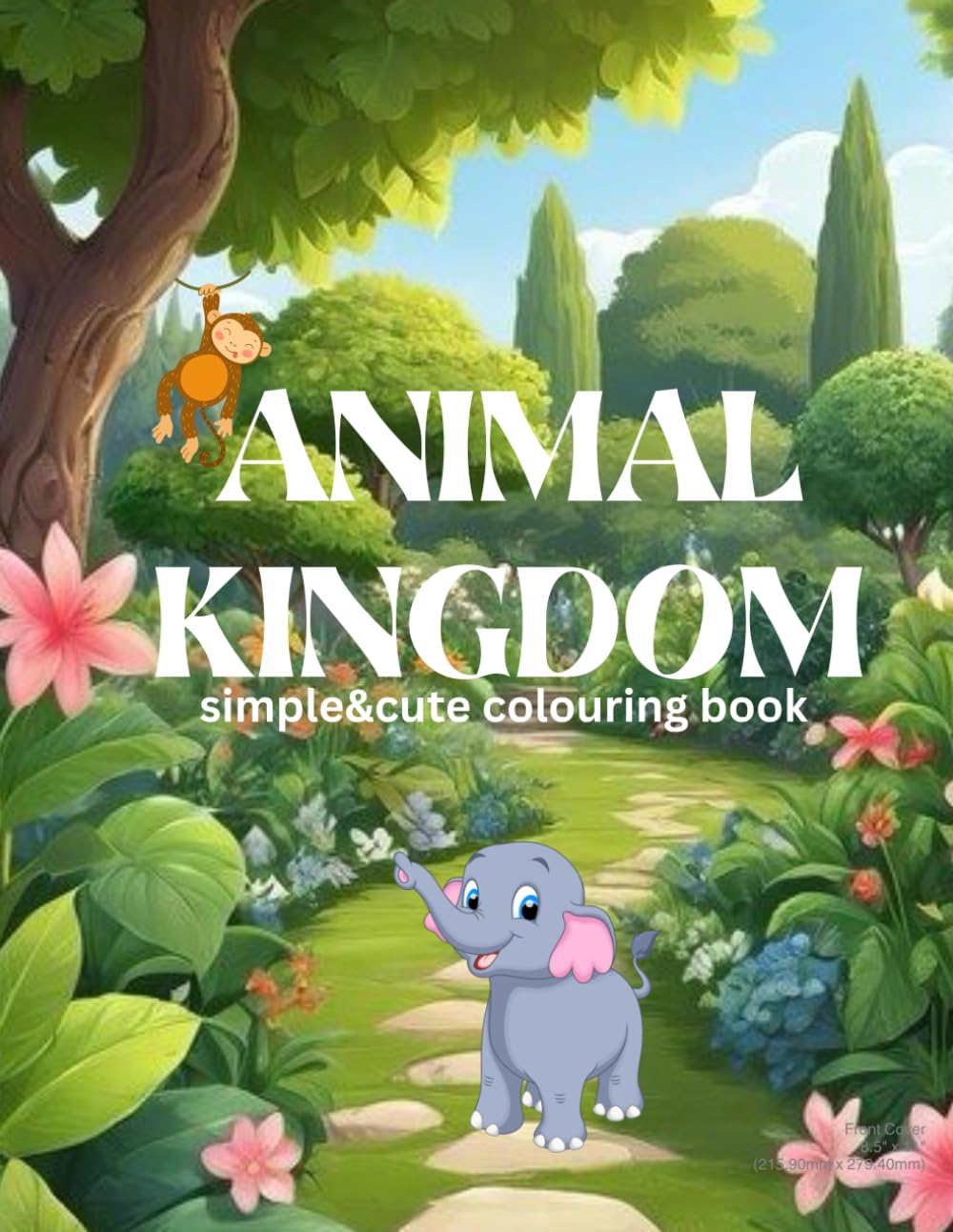 Animal kingdom: Simple & cute colouring book