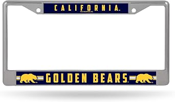 Rico Industries NCAA Unisex-Adult Standard Chrome License Plate Frame