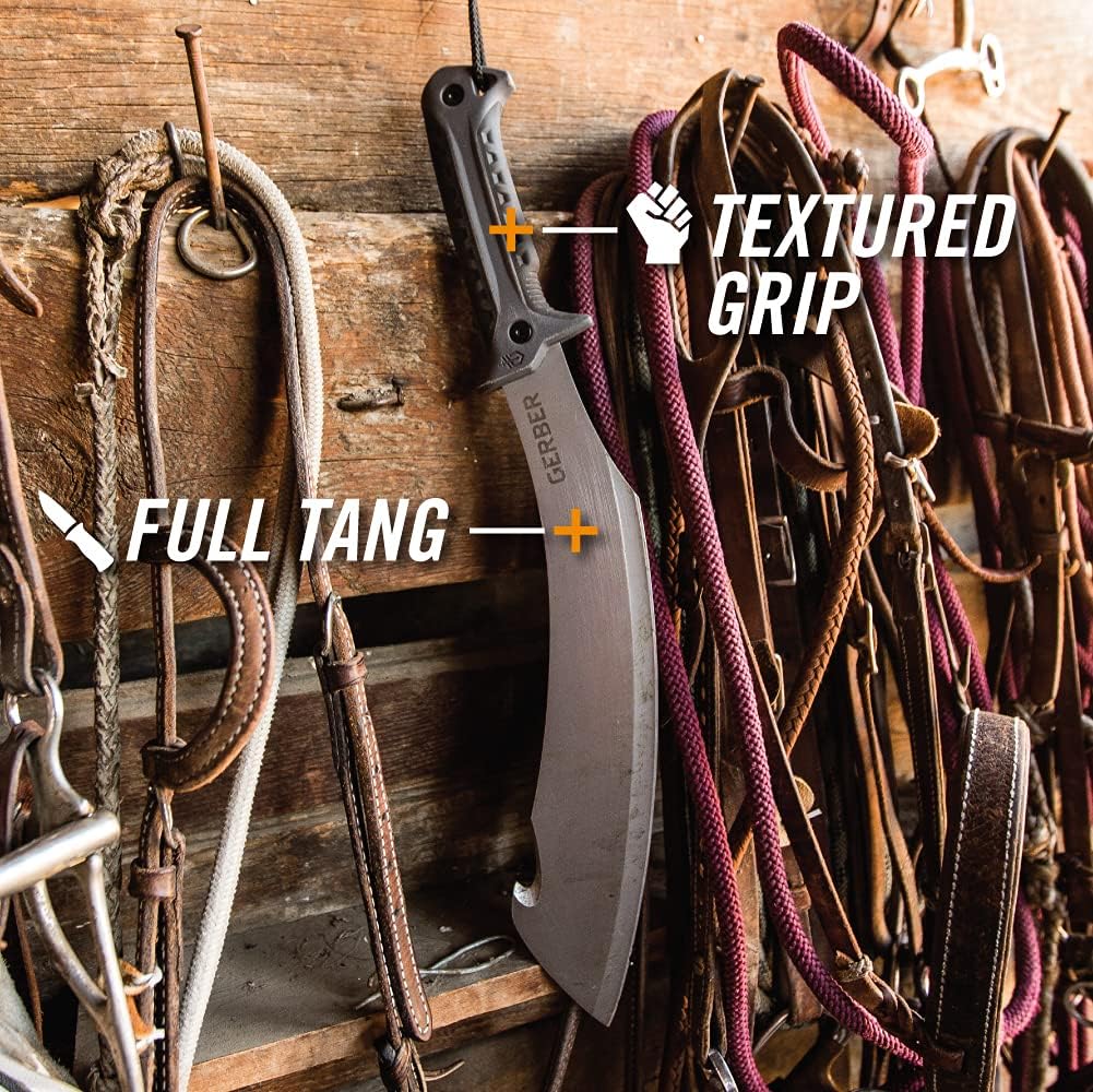 Greatest Product Gerber Gear 31-003152N Broadcut Machete 19 Inch with Sheath, Grey