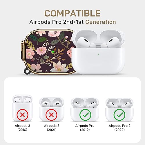Miniatura 2 de Maxjoy Funda para AirPods Pro de 21 generación con cerradura, bonita funda con cerradura para AirPods Pro 2 protectora dura cubierta para AirPod Pro
