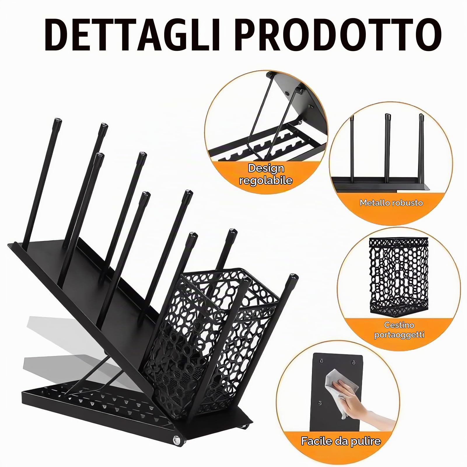 Porta Bicchierini Caffe,OrganizerCaffetteria 4 Verticale Scomparti