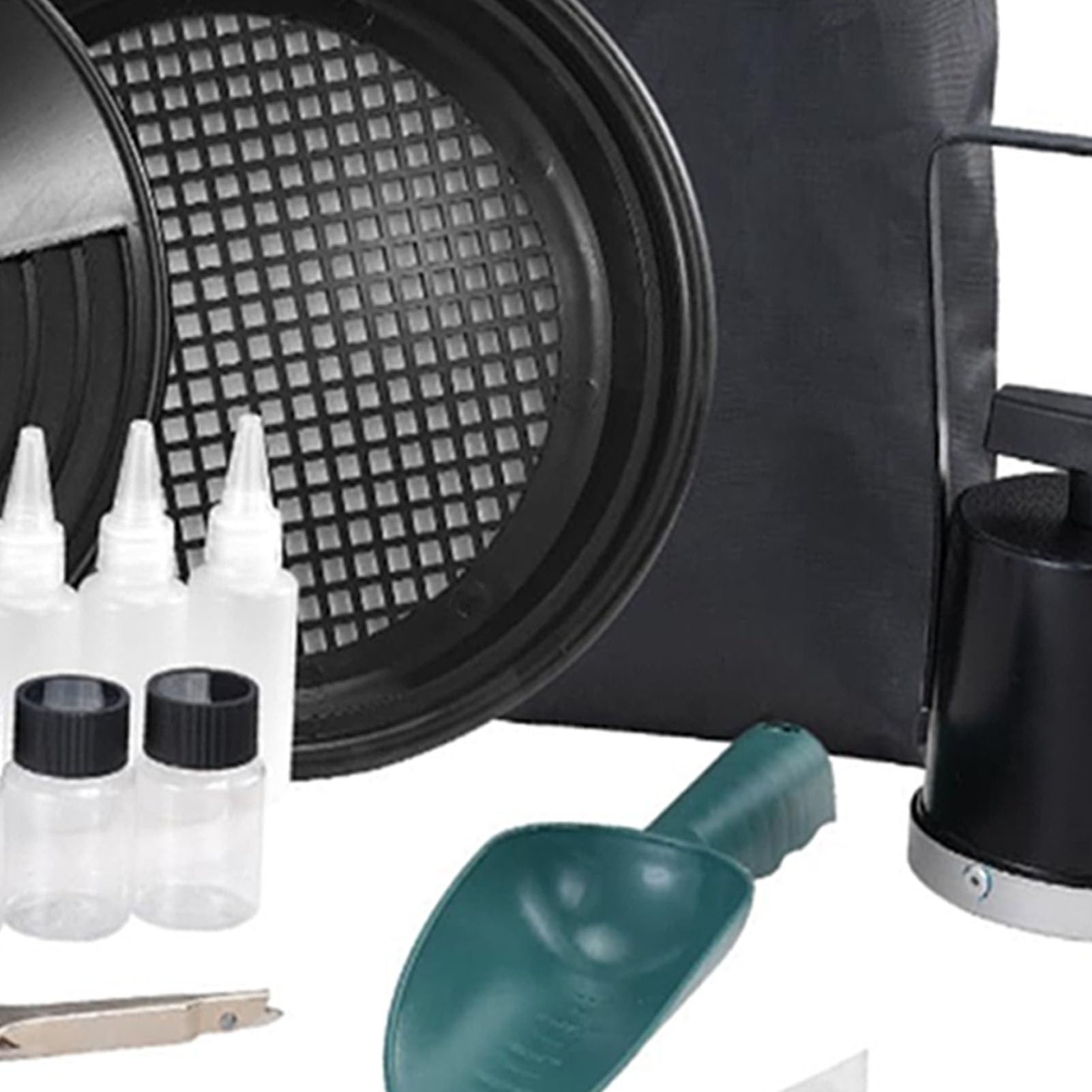 Kit per L'estrazione Dell'oro, Kit per la Panoramica Dell'oro da 12 Pollici, Scatola di Chiusura Portatile in Lega di Alluminio, Include Vaschetta per L'oro, Schermo