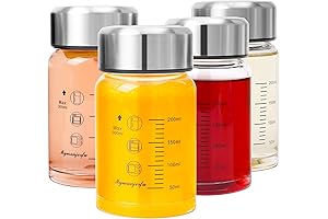 Exceptional 4-Pack of 10 oz Leak-Proof Glass Juice Bottles