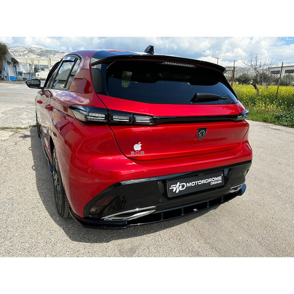 Jupe Arrière compatible avec Peugeot 308 III HB 5-portes 2021- (ABS)