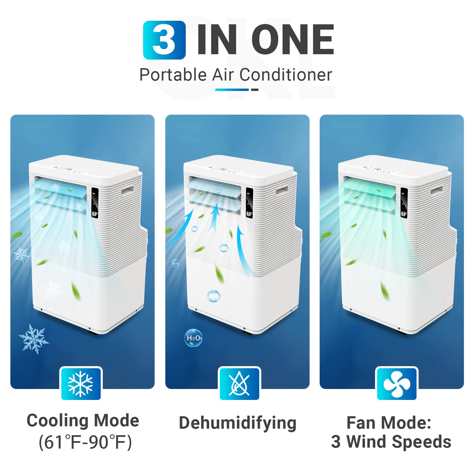 DSF Portable Air Conditioner 15000 BTU ASHRAE(10000 BTU DOE