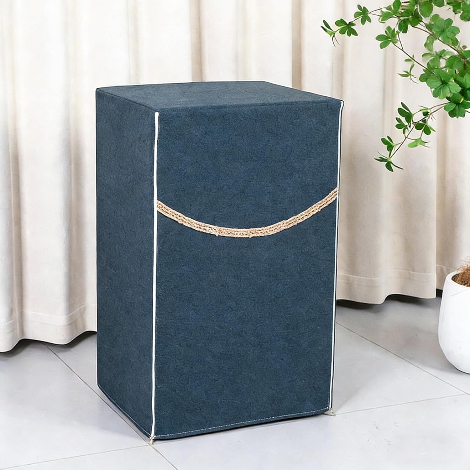 SRNSAEB Commercial/Residential Safe Box Cover Decorative & Protection, Lager Safe Covers Disguise with Zippers, Washable Cabinet Box Protective Cloth Cotton Linen(Gray,20x20x50/50x50x130cm)