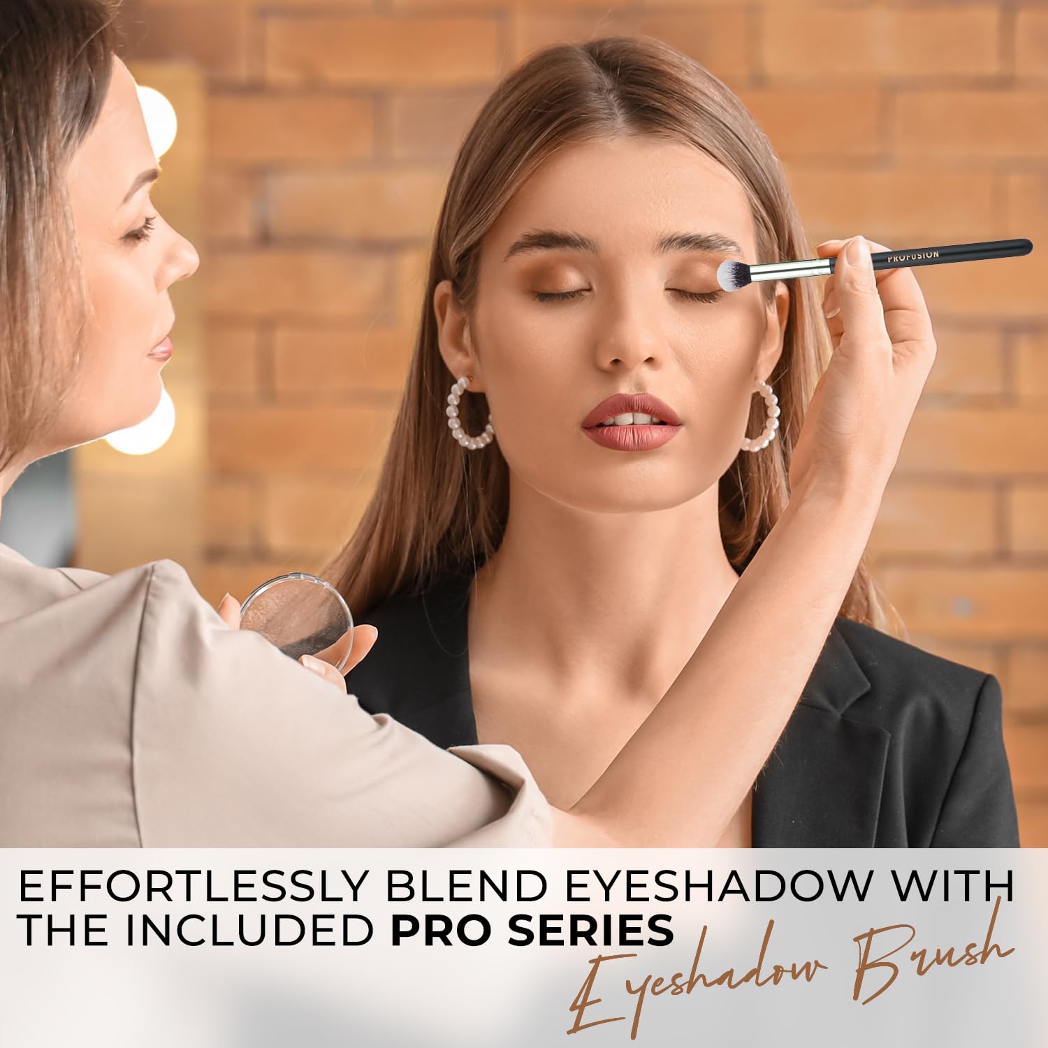 Profusion Cosmetics Twilight 21-Shade Eyeshadow Palette with Brush – Blendable Matte, Metallic & Mousse Finishes, Rich Pigments Infused with Vitamin A and E, Vegan & Cruelty-Free Makeup - Image 3