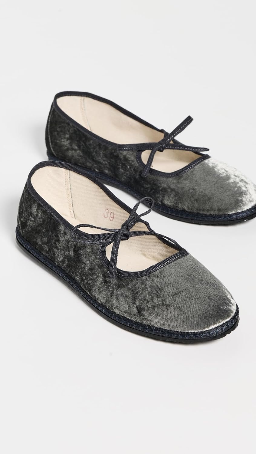 ViBi VENEZiA Women's Brigitte Satin Velvet Flats - Image 4