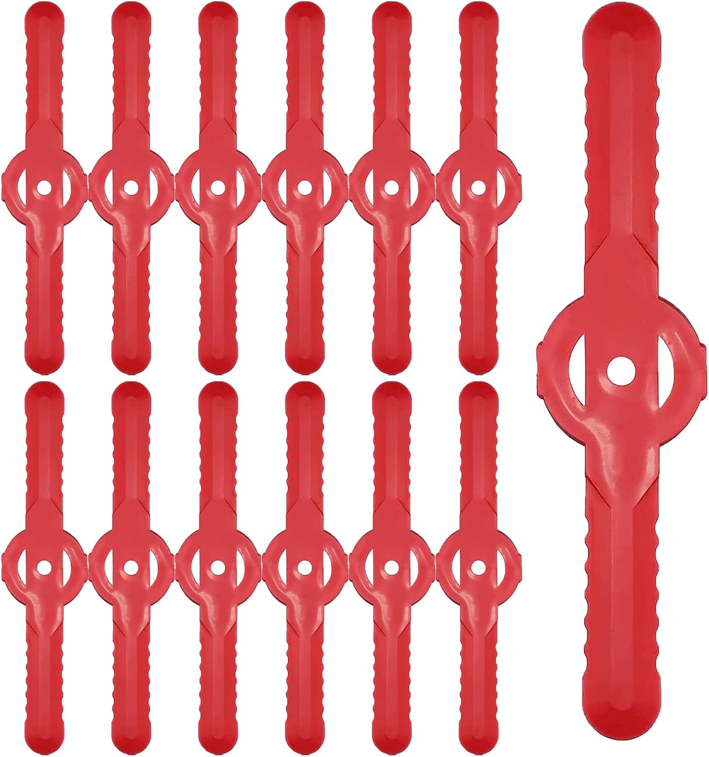 Gunwon 30Pcs Plastic Grass Trimmer Blades,Grass Trimmer Replacement