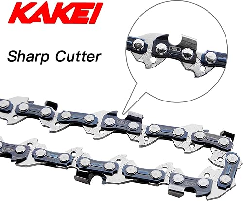 Miniatura 2 de KAKEI Cadena de motosierra de 16 pulgadas, paso LP de 38 pulgadas, calibre de 050 pulgadas, 56 eslabones de transmisión para Craftsman, Poulan,