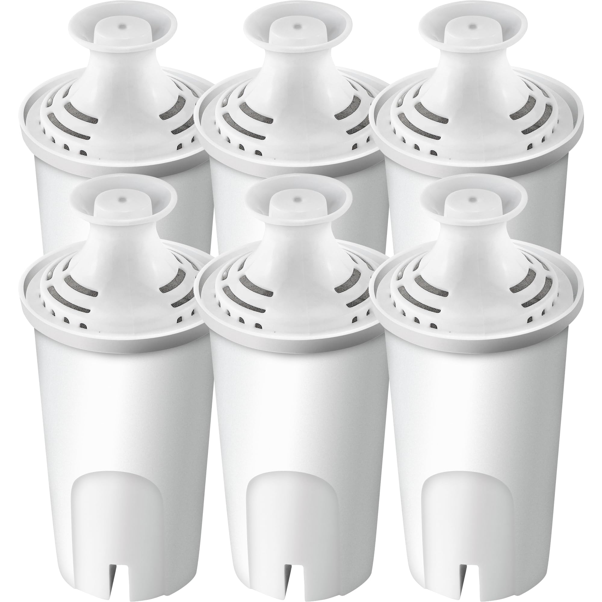 Replacement for Brita Water Filter Pitchers Dispensers, Classic 35557, Ob03, Mavea 107007- BPA-Free, Reduce Tds - 6 Filters for Pitchers- by TOMOON