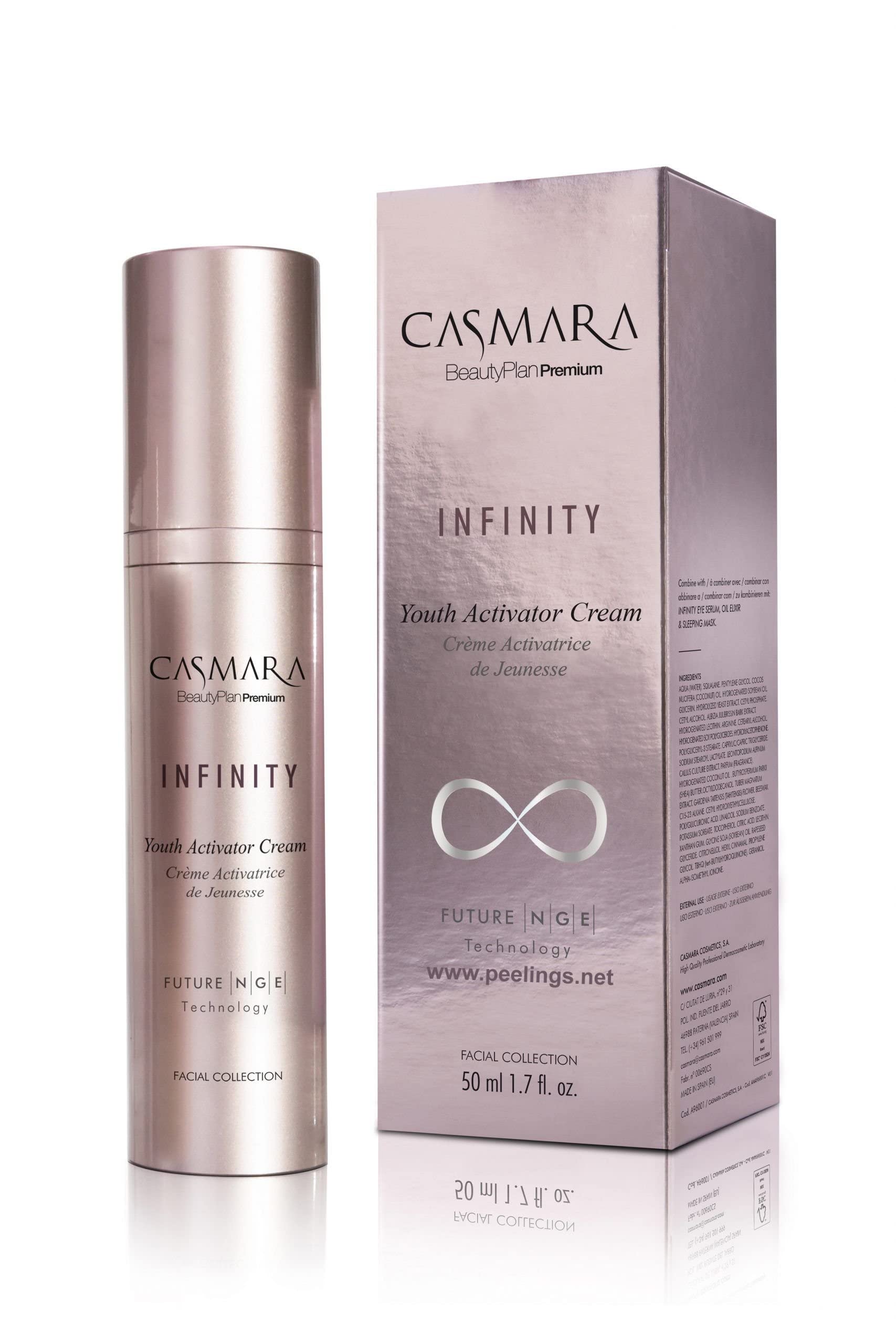 Casmara, krem do twarzy Infinity 50 ml - natychmiastowy efekt liftingu, odmładza dojrzałą skórę i zwalcza głębokie zmarszczki