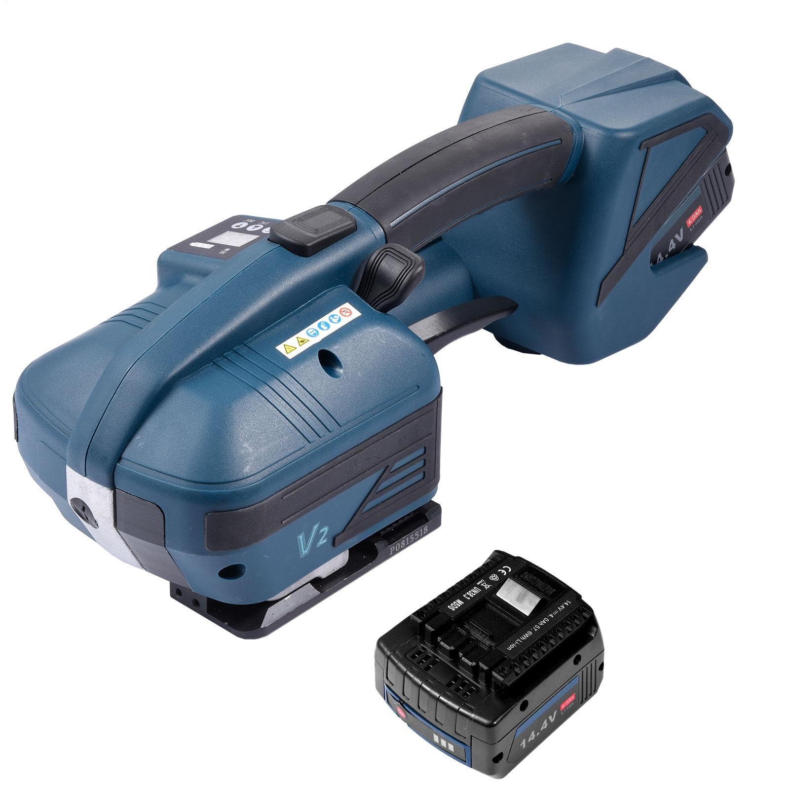 Automatic Strapping Machine,Handheld Banding Tools with LCD Screen - Portable Baler Tensioner Kit Banding Battery Powered Machine for PP Pet Strapping